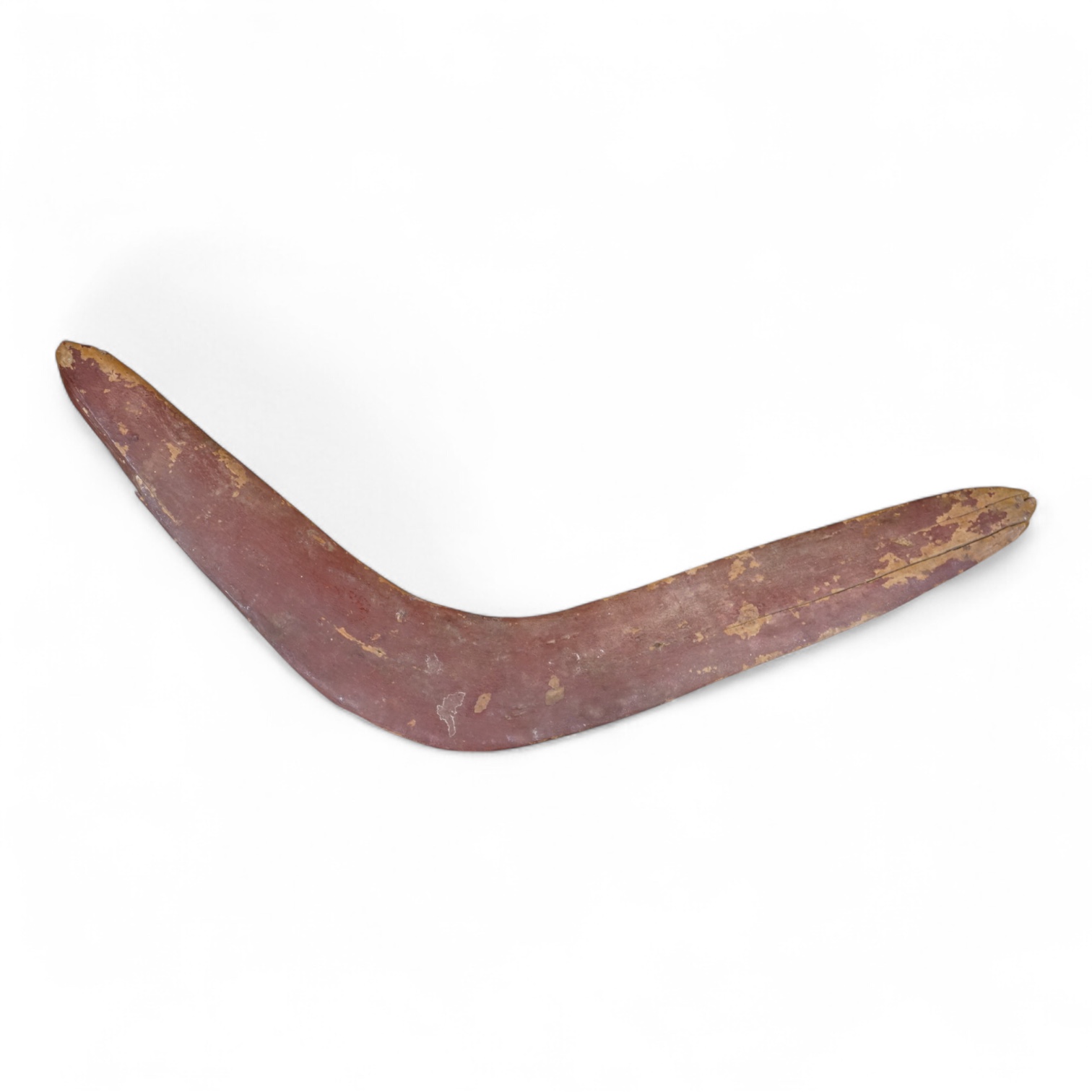 An Australian aboriginal boomerang, 56cm wide, collected in Australia c.1945